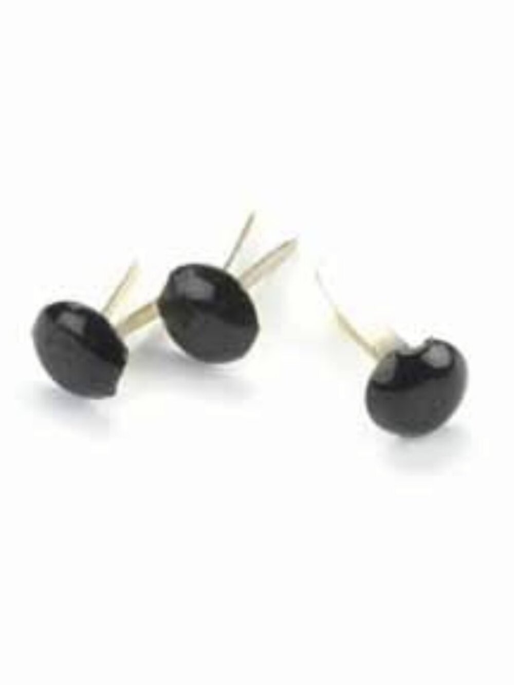 500 Mini Brads - Bulk Pack - Black Rounds